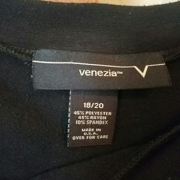 Venezia 3/4 Sleeve Blouse Zipper accent. - Picture 5 of 5